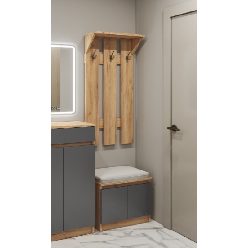 Mobilier antreu AX-94 (cuier+scaun moale)