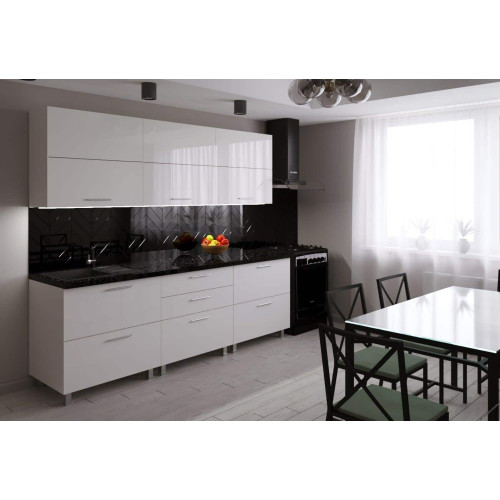 Bucataria Garis+Avent(blum) 2,4m (High Gloss)