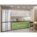 Bucătărie modulară „Gola-3” 2.4m cu fațadă MDF luciu (High Gloss)