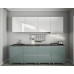 Bucătărie modulară „Gola-3” 2.4m cu fațadă MDF luciu (High Gloss)