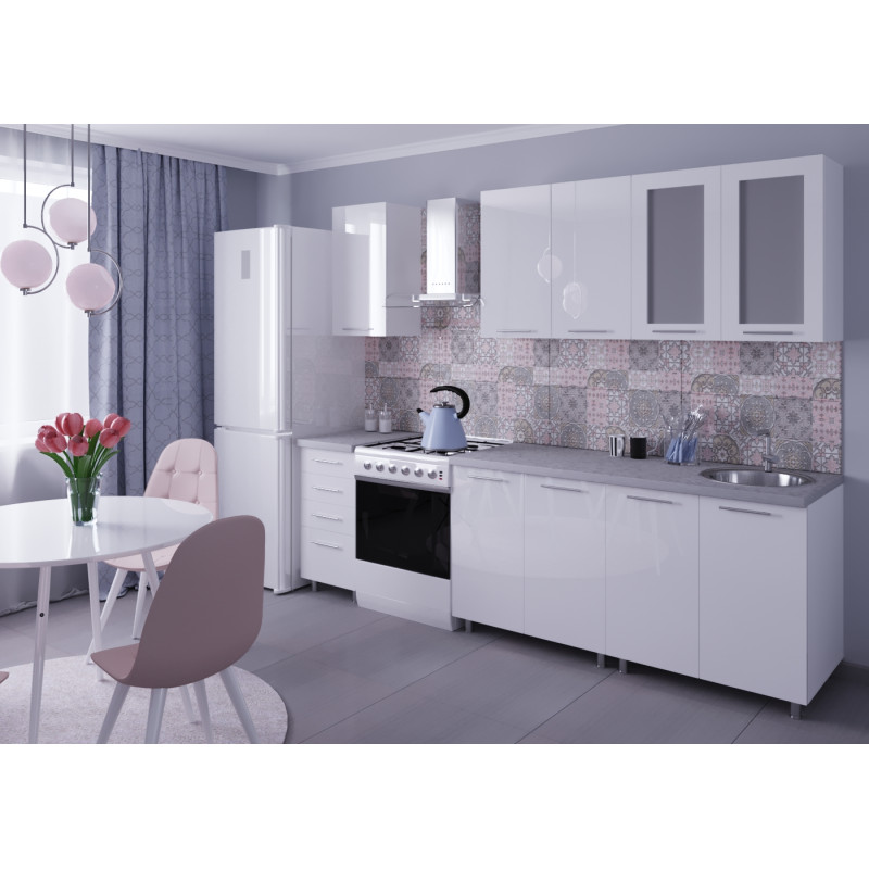 Bucatarie modulara Elena 2.0 m cu fațadă MDF