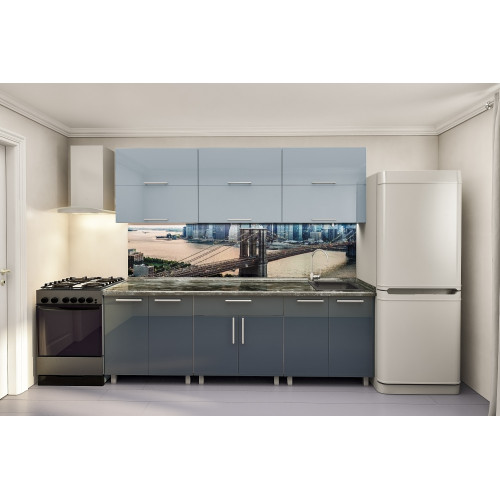 Bucatarie modulara Modern 2.4m (fără sticlă) cu fațadă MDF