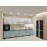 Bucatarie „Rondo” 3,4m cu fatade din panouri MDF lucioase