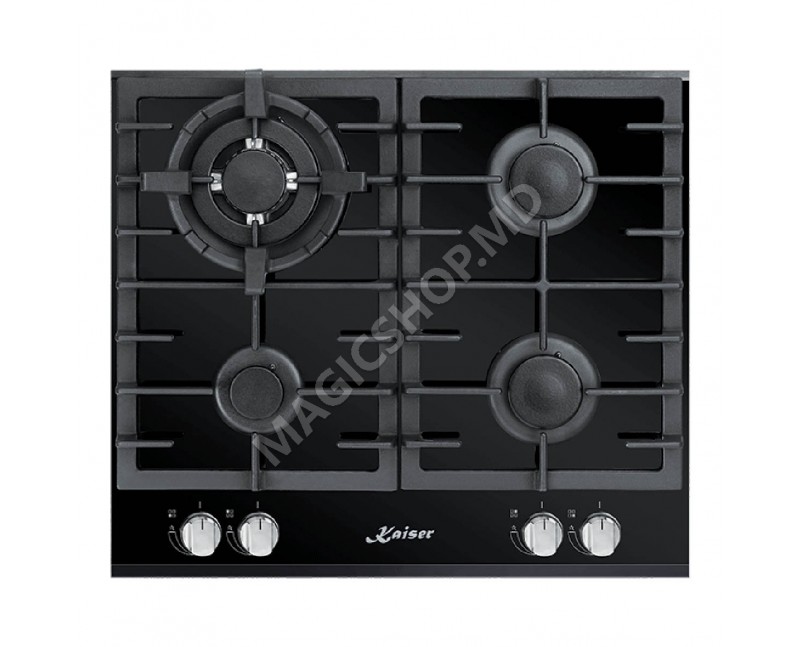Plita de gaz incorporabila Kaiser KCG 6380 Turbo (negru)
