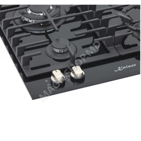 Plita de gaz incorporabila Kaiser KCG 6380 Turbo (negru)