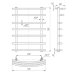 Radiator baie MARIO 700x530/400