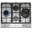 Plita de gaz incorporabila Kaiser KG 6364 Turbo Romb