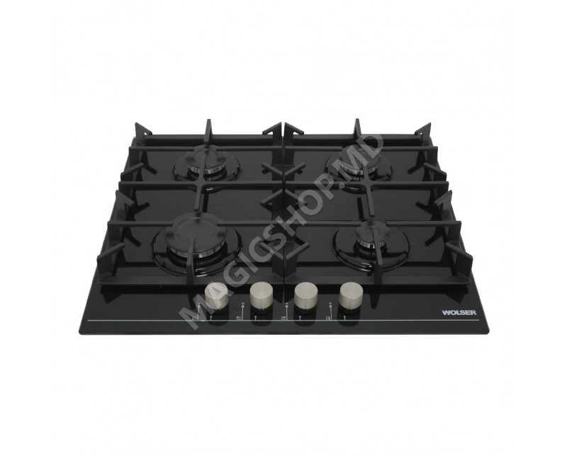 Plita de gaz incorporabila Wolser WL- 64G Black Glass ECO