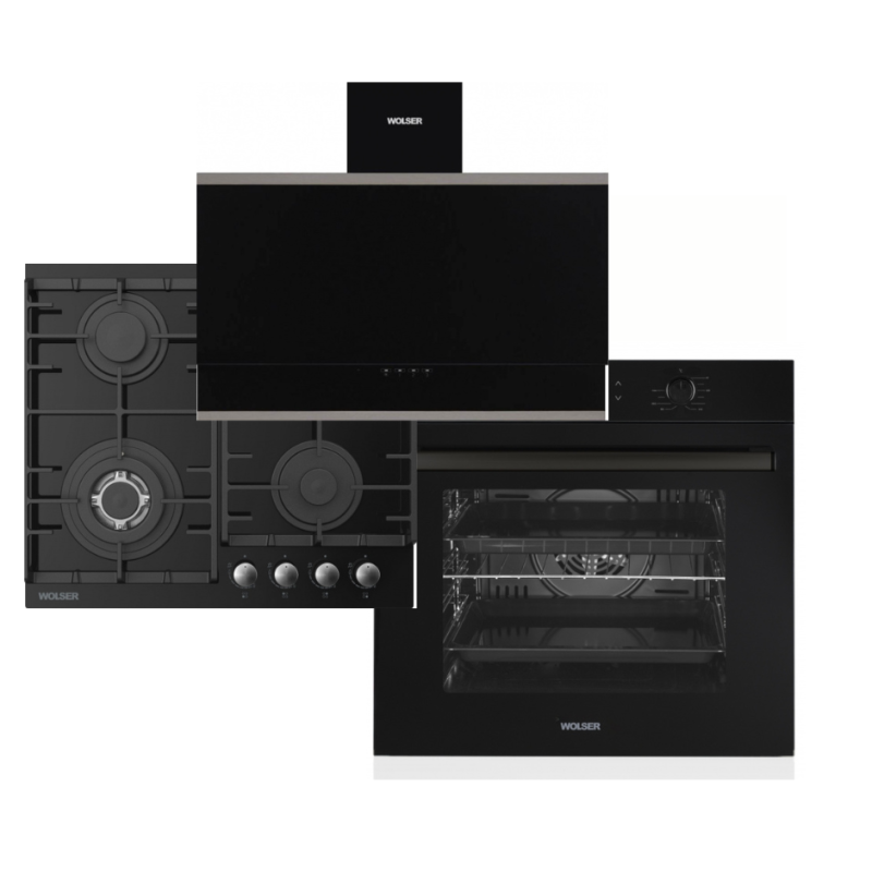 Set WOLSER BLACK+Inox 124073/ 124080/ 124557