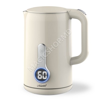 Maestro MR-025 IVORY (1,7 л) Цифровой/двойной чайник