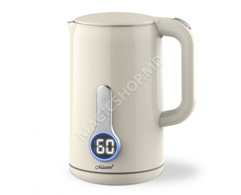 Maestro MR-025 IVORY (1,7 л) Цифровой/двойной чайник
