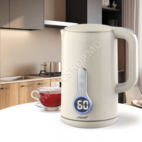 Maestro MR-025 IVORY (1,7 л) Цифровой/двойной чайник