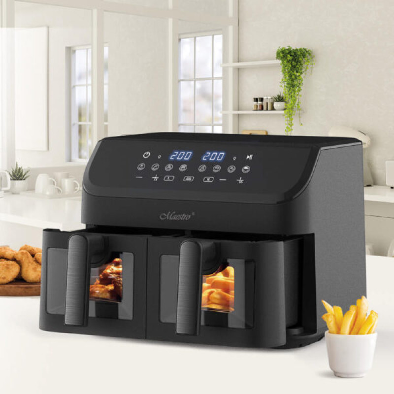 Friteuza cu aer cald Air Fryer Maestro MR-758, 2 x 4.5 L (2000 W)