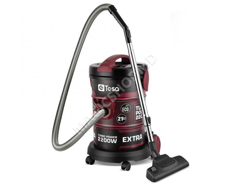 Пылесос TESA Turbo Power industrial TS-DRC 602 Burgundy, 21L, 2200 W