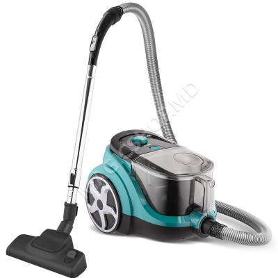 Пылесос TESA с контейнером для сбора пыли TS-RC 705 TQ, зелёный/красный, 1600 Вт