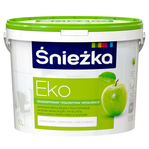 Vopsea emulzie pe baza acrilica EKO-SNIEZKA 10 l