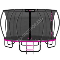 Trambulina Ultra 488 cm, plasa interioara, albastra, roz