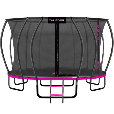 Trambulina Ultra 488 cm, plasa interioara, albastra, roz