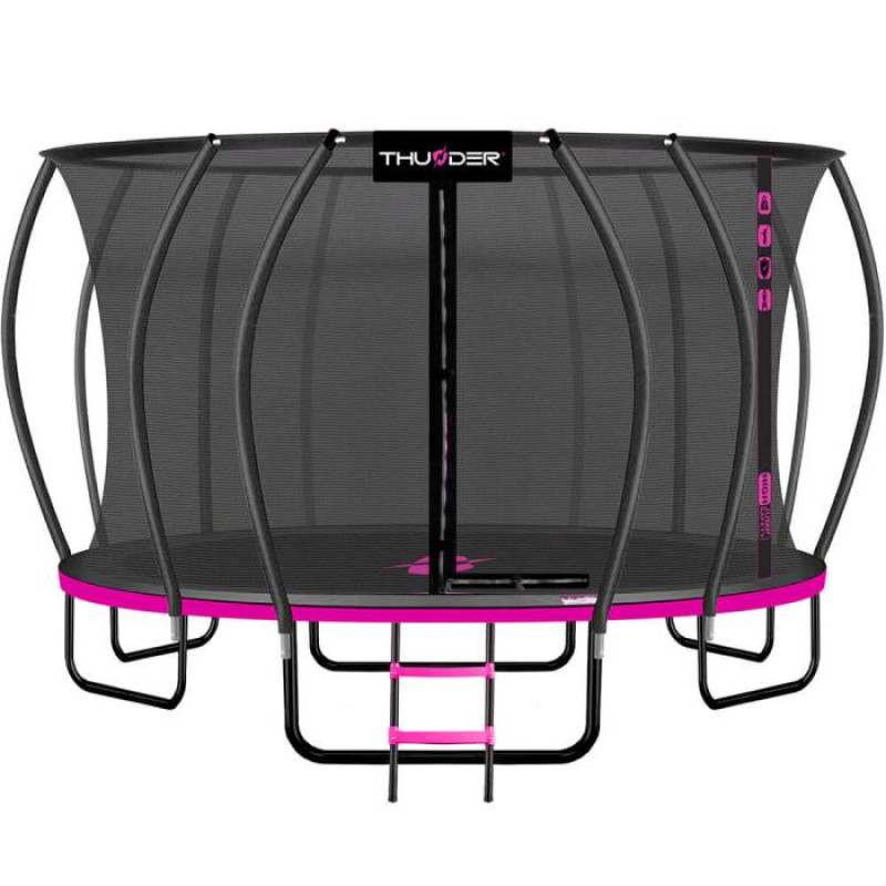 Trambulina Ultra 488 cm, plasa interioara, albastra, roz