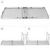 Set camping masă reglabilă și 4 scaune 120x60 cm