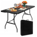 Masa pliabilă catering 75x180cm / negru