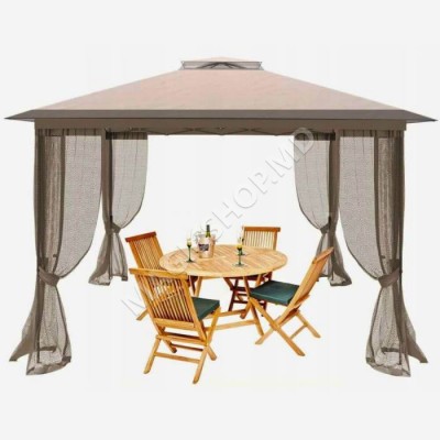 Cort pavilion 3x3m Roma cu plasa anti insecte PA9