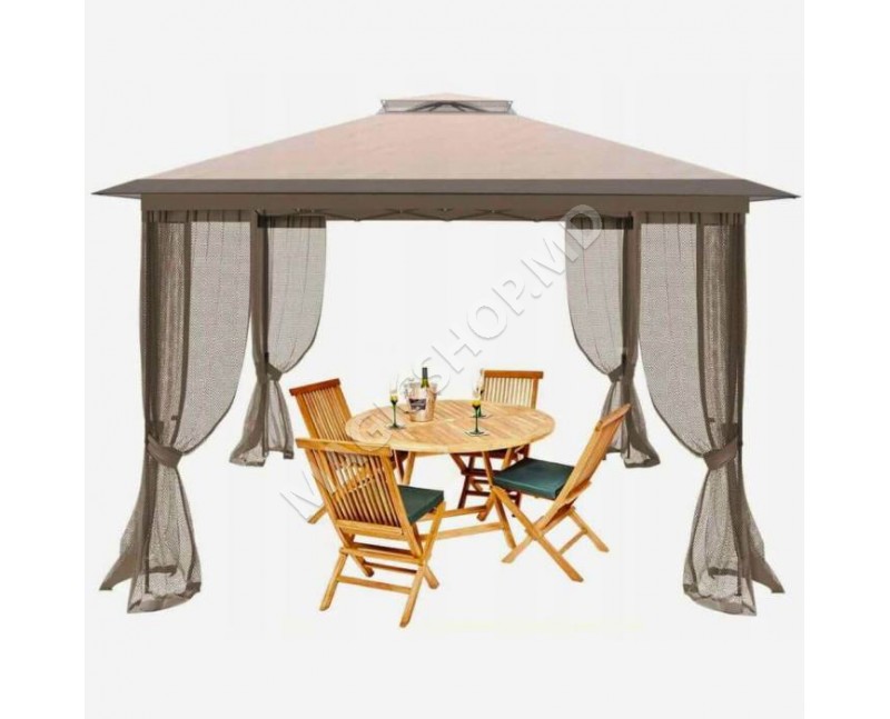 Cort pavilion 3x3m Roma cu plasa anti insecte PA9