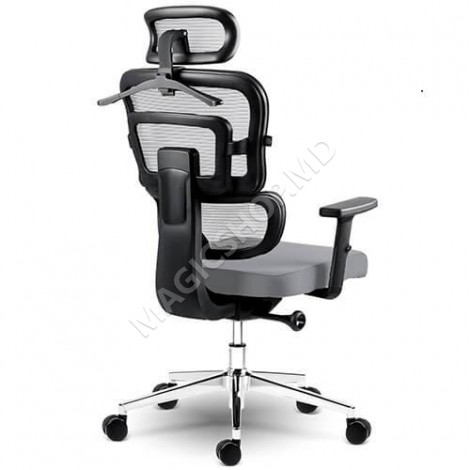 Офисное кресло Nicea с сетчатой ​​спинкой, серое, 240310