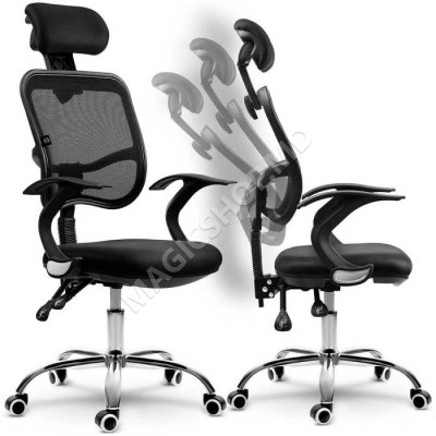 Офисное кресло Riga с сетчатой ​​спинкой, черное, 240500