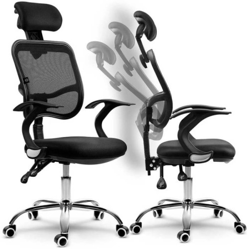 Scaun pentru birou plasa Riga negru 240500