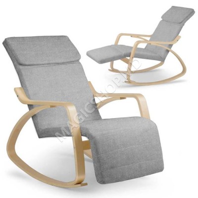 Fotoliu balansoar Suzi gri deschis 280000