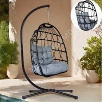 Balansoar de tip cocon Roma Black / Grey