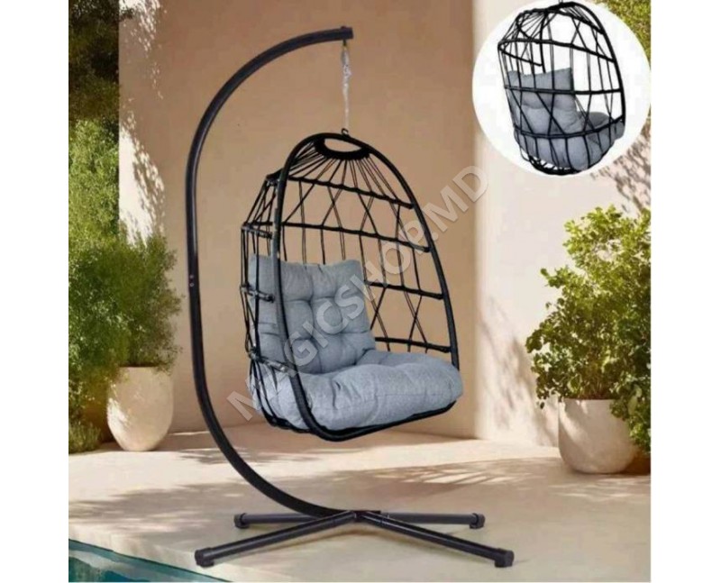 Balansoar de tip cocon Roma Black / Grey