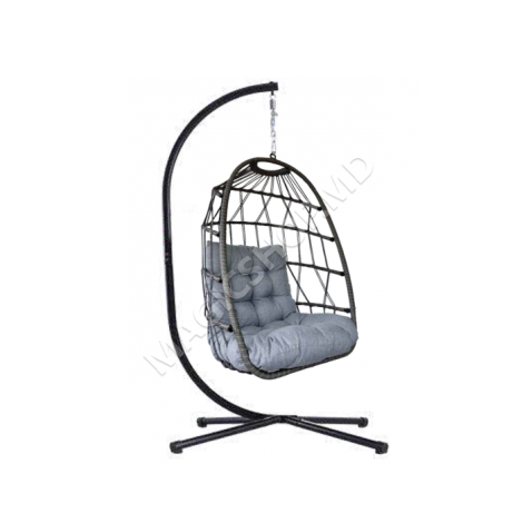 Balansoar de tip cocon Roma Black / Grey