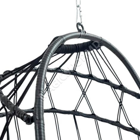 Balansoar de tip cocon Roma Black / Grey