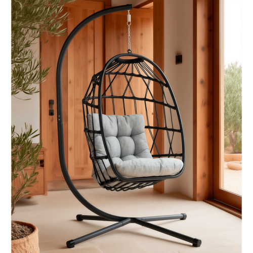 Balansoar de tip cocon Roma Black / Grey