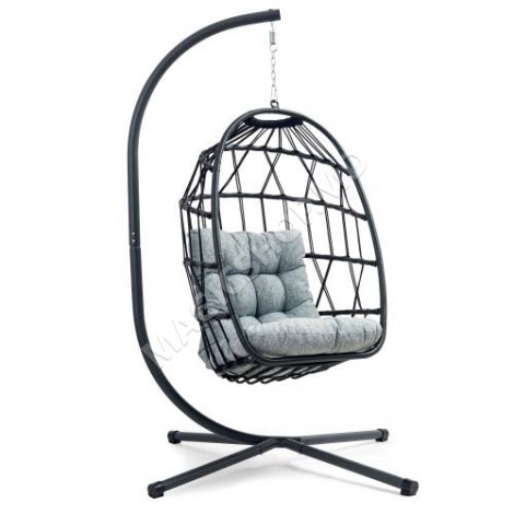Balansoar de tip cocon Roma Black / Grey