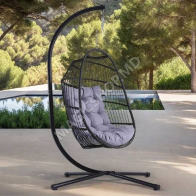 Balansoar de tip cocon Joyce Black / Grey