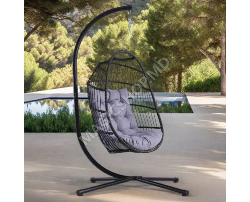 Balansoar de tip cocon Joyce Black / Grey