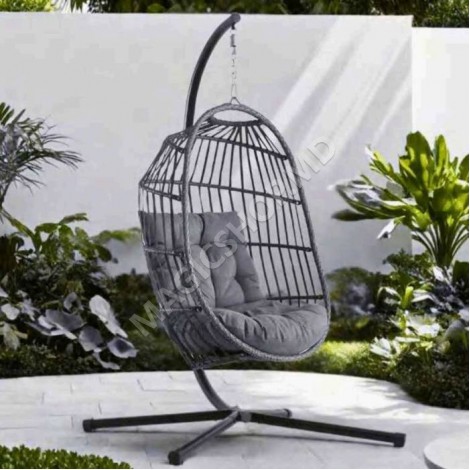 Balansoar de tip cocon Joyce Black / Grey