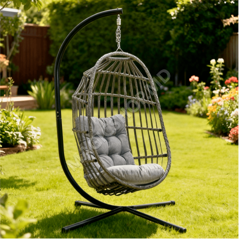 Balansoar de tip cocon JAMIE Black / Grey