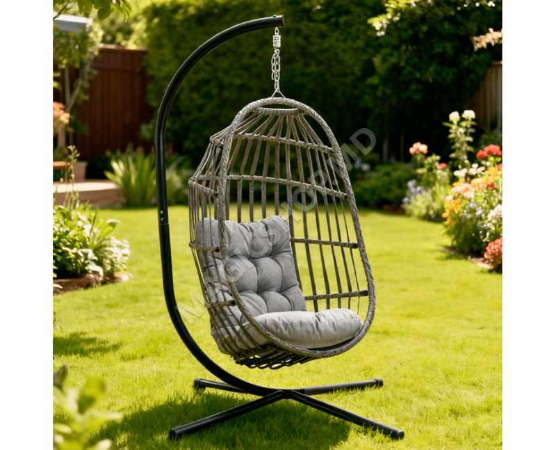 Balansoar de tip cocon Joyce Black / Grey
