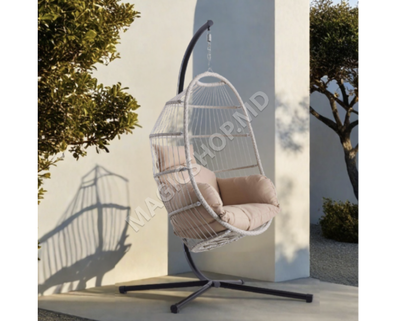 Balansoar de tip cocon JAMIE Sand / Natural