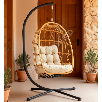 Balansoar de tip cocon Roma Natural / Bej