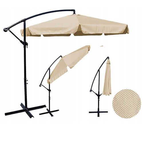 Umbrelă de grădină 350 cm bej, capucino