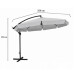 Umbrelă de grădină 350 cm gri, verde