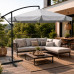 Umbrelă de grădină 350 cm gri, verde