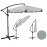 Umbrelă de grădină 350 cm gri, verde
