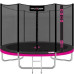 Trambulina Pro 255 cm, plasa externa, roz, albastru