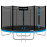 Trambulina Pro 435 cm, plasa externa, albastra, roz